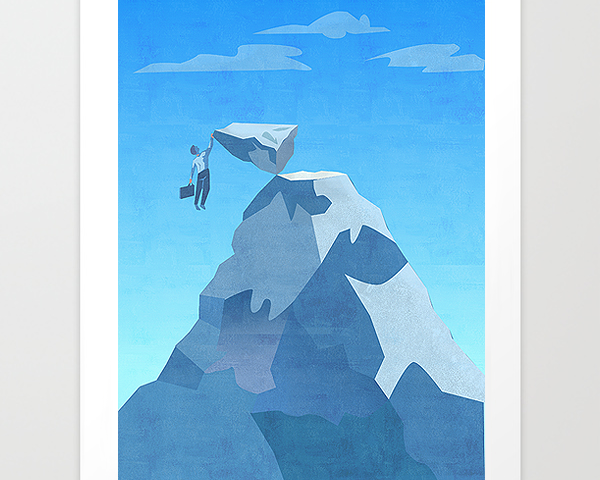 Reaching The Top Giclee Print