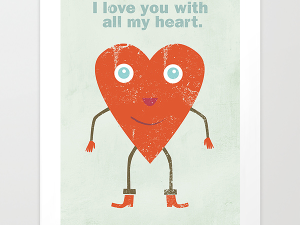 Heart Man Giclee Print