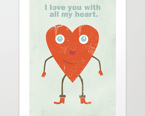 Heart Man Giclee Print