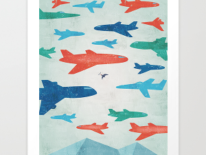 Dog Fight Giclee Print