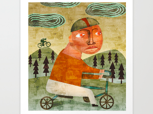 The Biker Giclee Print
