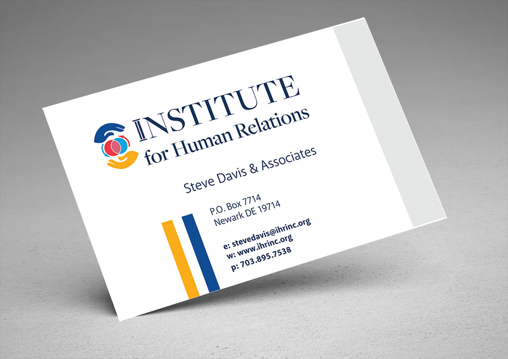 Institute for Human Relations Business Card Mockup Image